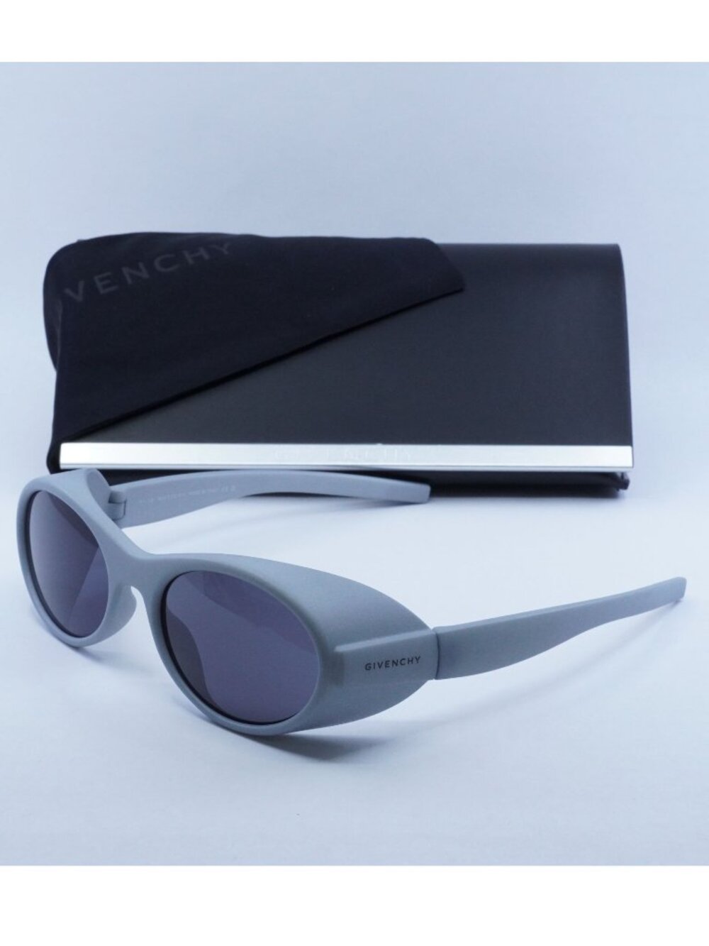 Exclusive Sale!! Givenchy GV40065I 20A Oval Sunglasses - Grey
